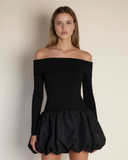 Helen - Siyah Mini Elbise