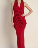 Valeria - Kırmızı Maxi Elbise