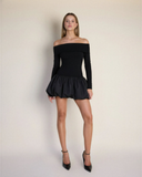 Helen - Siyah Mini Elbise