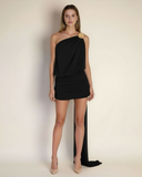 Skadi - Siyah Mini Elbise