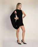 Discordia - Siyah Mini Elbise