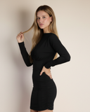 Rhea - Siyah Mini Elbise