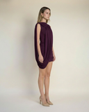 Discordia - Mor Mini Elbise