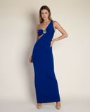 Luna - Lacivert Maxi Elbise