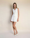 Cara - Beyaz Mini Elbise