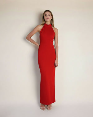 Vivienne - Kırmızı Maxi Elbise