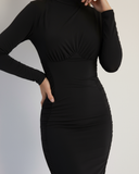 Rhea - Siyah Mini Elbise