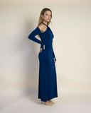 Lara - Lacivert Maxi Elbise