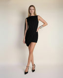 Discordia - Siyah Mini Elbise