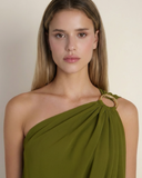 Skadi - Yeşil Mini Elbise