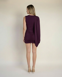Discordia - Mor Mini Elbise