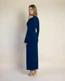 Lara - Lacivert Maxi Elbise