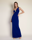 Luna - Lacivert Maxi Elbise