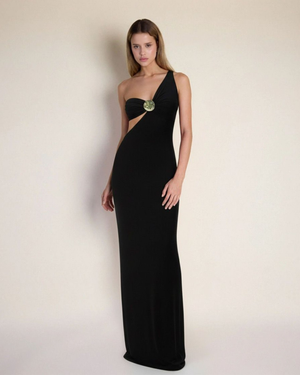 Luna - Siyah Maxi Elbise