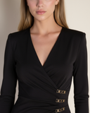 Rei - Siyah Midi Elbise