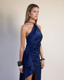Alicia - Lacivert Maxi Elbise