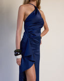 Alicia - Lacivert Maxi Elbise