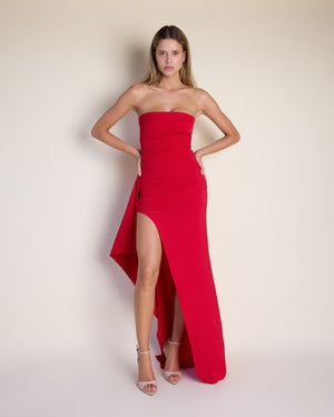 Zafira - Kırmızı Uzun Elbise