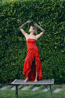 Bella - Kırmızı Maxi Elbise