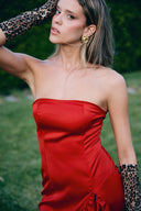 Bella - Kırmızı Maxi Elbise