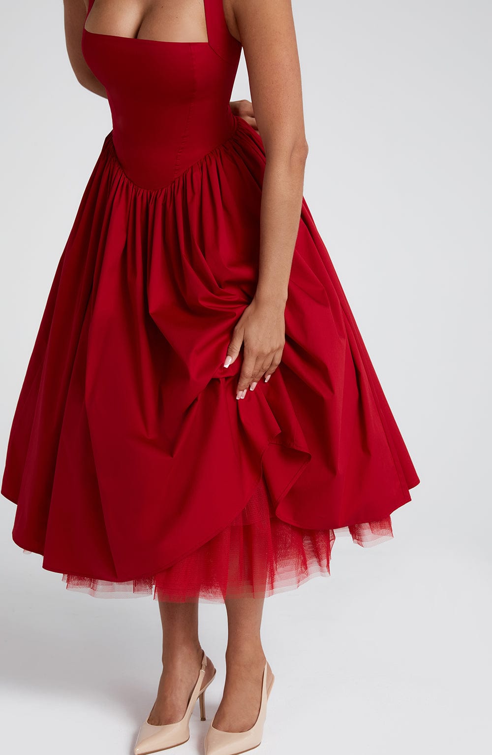 Red Midi Dress