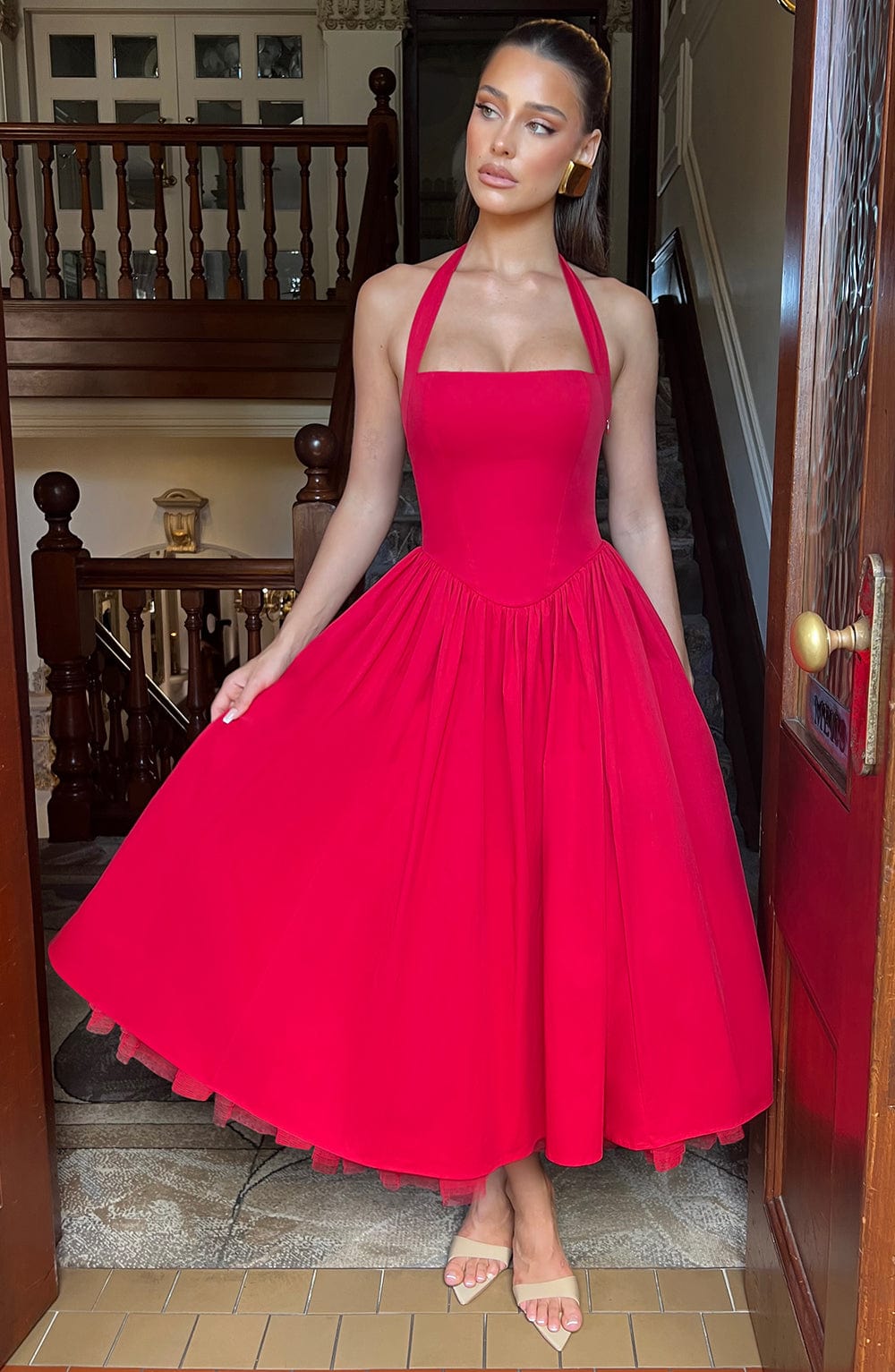 Red Midi Dress