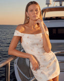 Maya Floral Ivory Mini Dress