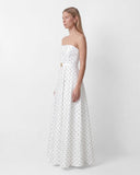 Milena Polka Dot White Dress