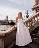 Milena Polka Dot White Dress